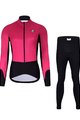 HOLOKOLO Cycling winter set with jacket - CLASSIC LADY - black/pink