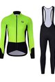 HOLOKOLO Cycling winter set with jacket - CLASSIC LADY - light green/black