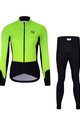 HOLOKOLO Cycling winter set with jacket - CLASSIC LADY - light green/black