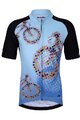 HOLOKOLO Cycling short sleeve jersey and shorts - RIDERS KIDS - black/blue/multicolour