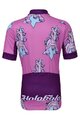 HOLOKOLO Cycling short sleeve jersey and shorts - UNICORNS - purple/black