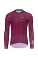 HOLOKOLO Cycling long sleeve jersey and bibtights - VICTORIOUS GOLD - bordeaux/black
