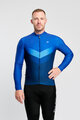 HOLOKOLO Cycling winter long sleeve jersey - ARROW WINTER - blue