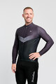 HOLOKOLO Cycling winter long sleeve jersey - ARROW WINTER - black/grey