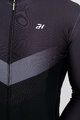 HOLOKOLO Cycling winter long sleeve jersey - ARROW WINTER - black/grey