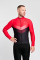 HOLOKOLO Cycling winter long sleeve jersey - ARROW WINTER - red/black