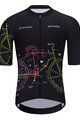 HOLOKOLO Cycling short sleeve jersey and shorts - MAAPPI DARK  - black/multicolour