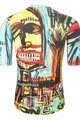 HOLOKOLO Cycling short sleeve jersey and shorts - WILDLY II - light blue/multicolour/beige