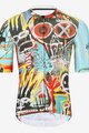 HOLOKOLO Cycling short sleeve jersey and shorts - WILDLY II - light blue/multicolour/beige