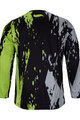 HOLOKOLO Cycling summer long sleeve jersey - TYRE MTB LONG - green/grey/black