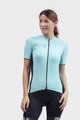 ALÉ Cycling short sleeve jersey and shorts - COLOR BLOCK LADY - black/blue