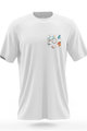 NU. BY HOLOKOLO Cycling short sleeve t-shirt - PEDAL BY PEDAL - multicolour/white