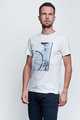 NU. BY HOLOKOLO Cycling short sleeve t-shirt - DON'T QUIT - white/blue