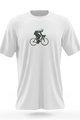 NU. BY HOLOKOLO Cycling short sleeve t-shirt - BEHIND BARS - white/green
