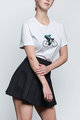 NU. BY HOLOKOLO Cycling short sleeve t-shirt - BEHIND BARS - white/green