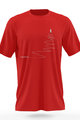 NU. BY HOLOKOLO Cycling short sleeve t-shirt - UP & NEVER STOP - red