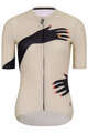 RIVANELLE BY HOLOKOLO Cycling short sleeve jersey and shorts - HANDS LADY  - black/beige