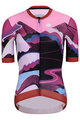 RIVANELLE BY HOLOKOLO Cycling short sleeve jersey and shorts - SUNSET ELITE LADY LI - black/multicolour/pink