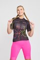RIVANELLE BY HOLOKOLO Cycling short sleeve jersey and shorts - MAAPPI DARK LADY - black/pink