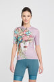 RIVANELLE BY HOLOKOLO Cycling short sleeve jersey and shorts - MADAM FLOWER - multicolour/green