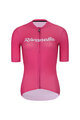 RIVANELLE BY HOLOKOLO Cycling short sleeve jersey and shorts - DRAW UP  - black/pink
