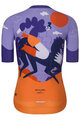RIVANELLE BY HOLOKOLO Cycling short sleeve jersey and shorts - STALLION - orange/purple