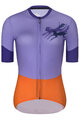 RIVANELLE BY HOLOKOLO Cycling short sleeve jersey and shorts - STALLION - orange/purple