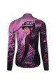 RIVANELLE BY HOLOKOLO Cycling winter set with jacket - ROSESCAPE - purple/black
