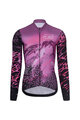 RIVANELLE BY HOLOKOLO Cycling winter set with jacket - ROSESCAPE - purple/black