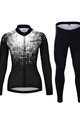 HOLOKOLO Cycling winter set - POLAR LADY WINTER - black/white