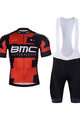 BONAVELO Cycling short sleeve jersey and shorts - BMC - red/black