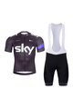 BONAVELO Cycling short sleeve jersey and shorts - SKY - blue/black