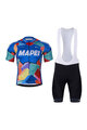 BONAVELO Cycling short sleeve jersey and shorts - MAPEI - blue/black
