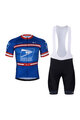 BONAVELO Cycling short sleeve jersey and shorts - US POSTAL - black/blue