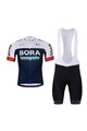 BONAVELO Cycling short sleeve jersey and shorts - BORA 2025 - blue/white/black