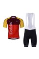 BONAVELO Cycling short sleeve jersey and shorts - COFIDIS 2025 - black/orange/red
