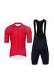 HOLOKOLO Cycling short sleeve jersey and shorts - VICTORIOUS ELITE - black/red