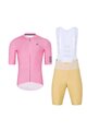 HOLOKOLO Cycling short sleeve jersey and shorts - VICTORIOUS - beige/pink