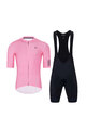 HOLOKOLO Cycling short sleeve jersey and shorts - VICTORIOUS ELITE - pink/black