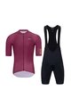 HOLOKOLO Cycling short sleeve jersey and shorts - set - bordeaux/black