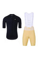 HOLOKOLO Cycling short sleeve jersey and shorts - VICTORIOUS GOLD - beige/black