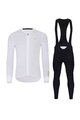 HOLOKOLO Cycling long sleeve jersey and bibtights - VICTORIOUS GOLD - white/black