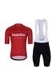 HOLOKOLO Cycling short sleeve jersey and shorts - GEAR UP  - black/red