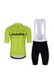 HOLOKOLO Cycling short sleeve jersey and shorts - GEAR UP  - black/yellow