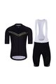 HOLOKOLO Cycling short sleeve jersey and shorts - LEVEL UP  - black