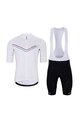 HOLOKOLO Cycling short sleeve jersey and shorts - LEVEL UP  - black/white