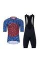 HOLOKOLO Cycling short sleeve jersey and shorts - TAMELESS  - black/blue/red