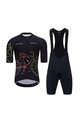 HOLOKOLO Cycling short sleeve jersey and shorts - MAAPPI DARK  - black/multicolour