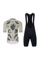 HOLOKOLO Cycling short sleeve jersey and shorts - CRUST  - ivory/black
