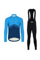 HOLOKOLO Cycling winter set with jacket - ARROW II. WINTER - blue/black